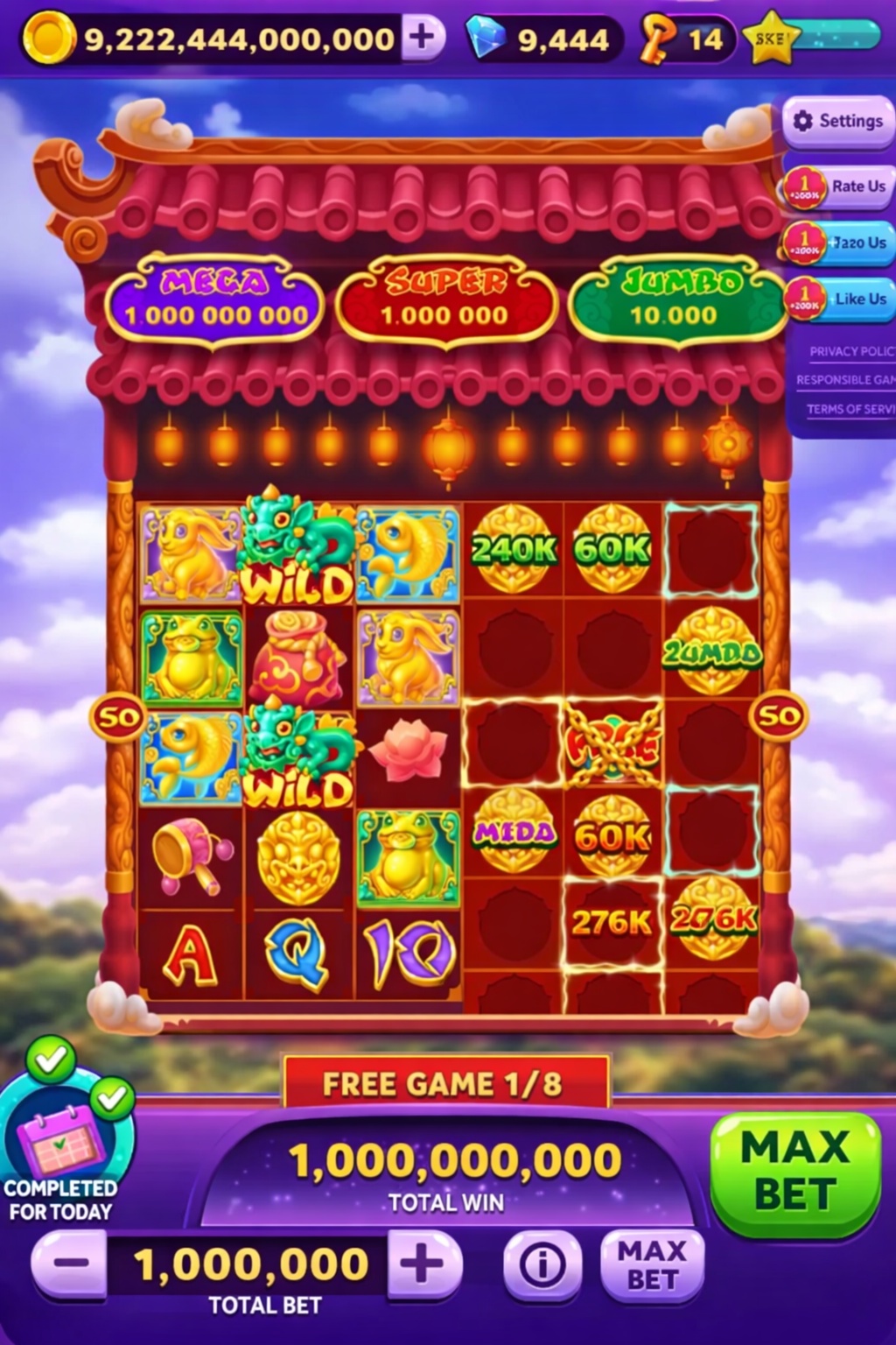Werewolf Slots game